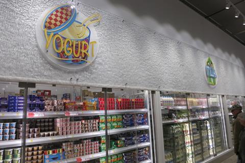 Morrisons Preston yoghurt fridge